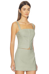 The Linen Corset Top