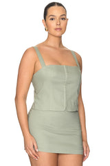 The Linen Corset Top
