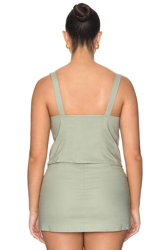 The Linen Corset Top