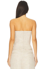 Rosette Strapless Top