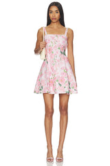 Whitney Floral Linen Dress