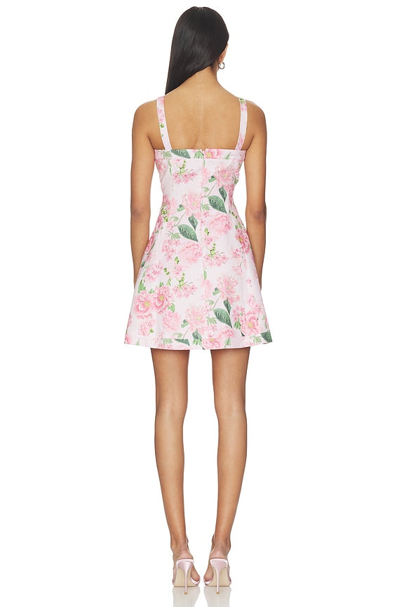 Whitney Floral Linen Dress
