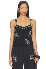 The Weekend Tank With Hanky Embroidery