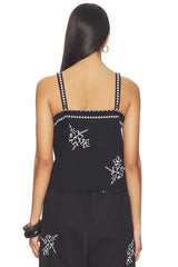 The Weekend Tank With Hanky Embroidery