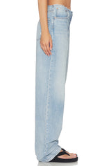 Jordan Low Rise Frayed Waist Boyfriend Jeans
