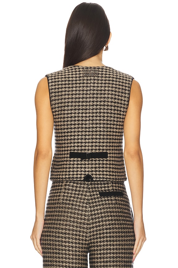 Houndstooth Tailored Vest