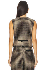 Houndstooth Tailored Vest