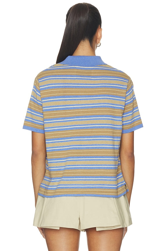 Short Sleeve Stripe Rugby Tee