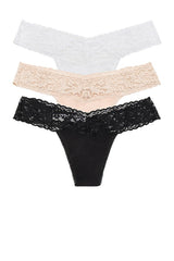 Cotton 3 Pack Low Rise Thongs