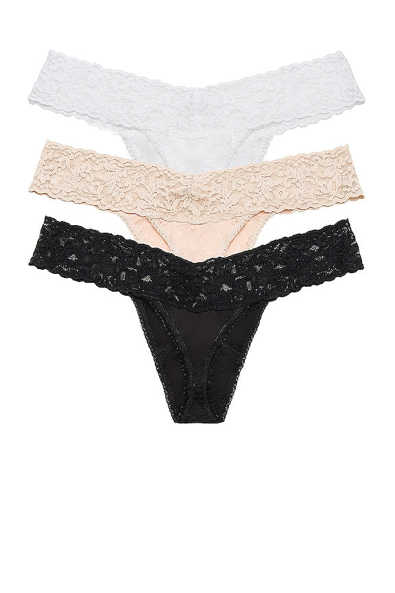 Cotton 3 Pack Low Rise Thongs