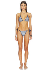 Knit Triangle Bikini Set