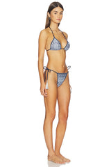 Knit Triangle Bikini Set