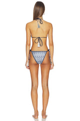 Knit Triangle Bikini Set