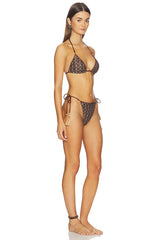 Knit Triangle Bikini Set