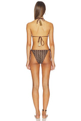 Knit Triangle Bikini Set