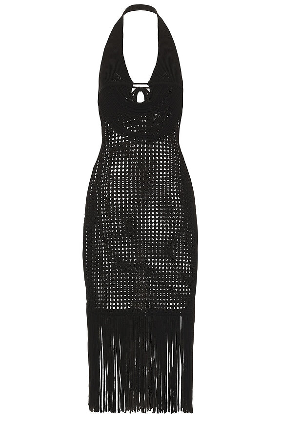 Double Two-toned Fringe Dress