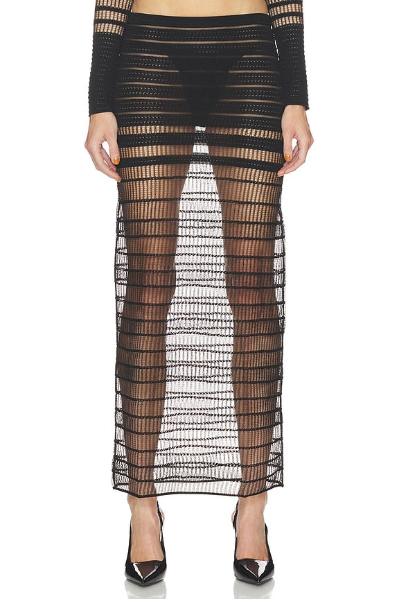 Veiled Maxi Skirt