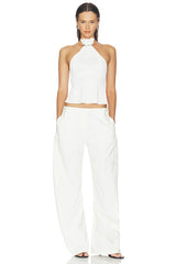 Halo Pleat Halter Top