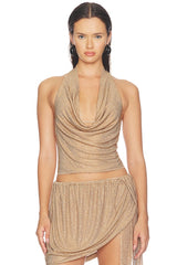 Cowl Halter Top
