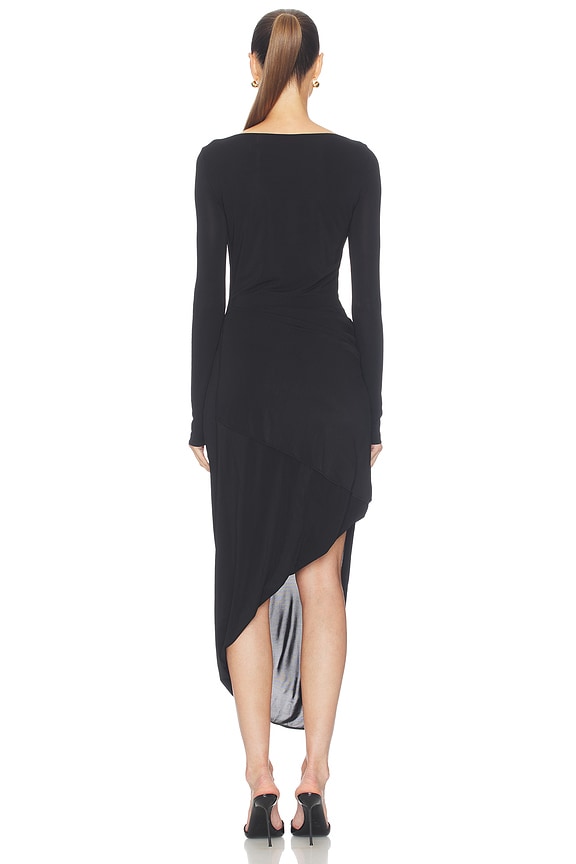 Drape Long Sleeve Dress