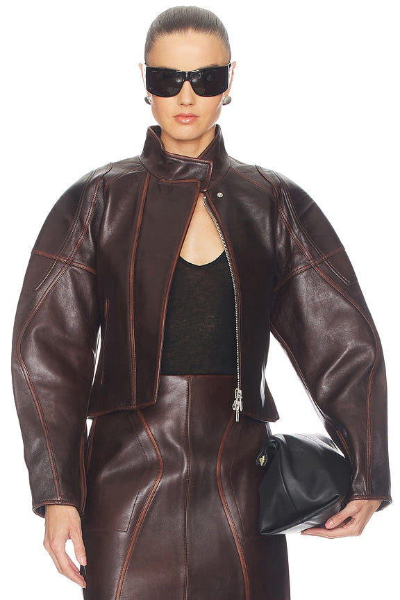 Leather Saddle Jacket