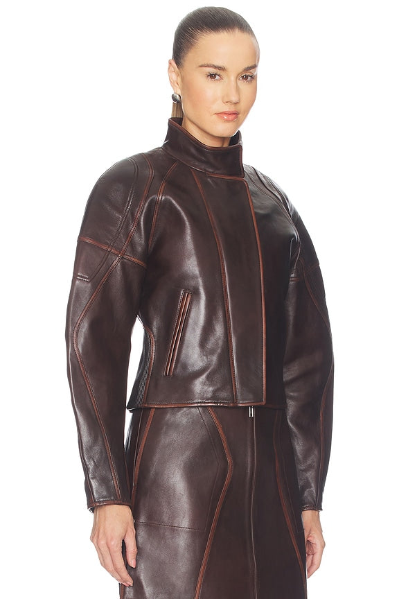 Leather Saddle Jacket