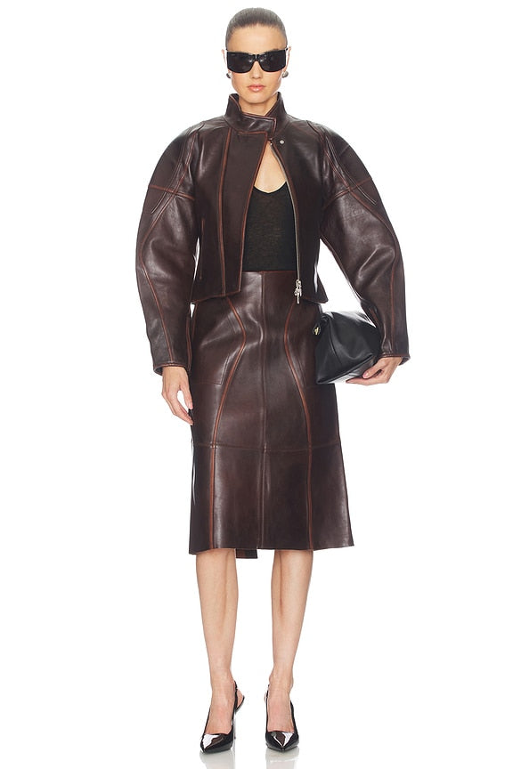 Leather Saddle Jacket