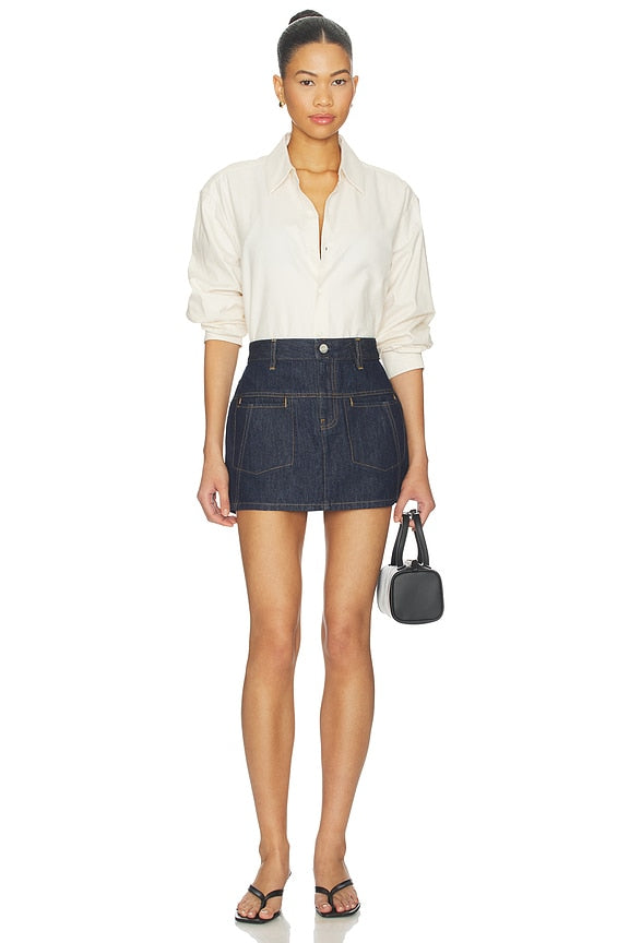 Denim Mini Skirt