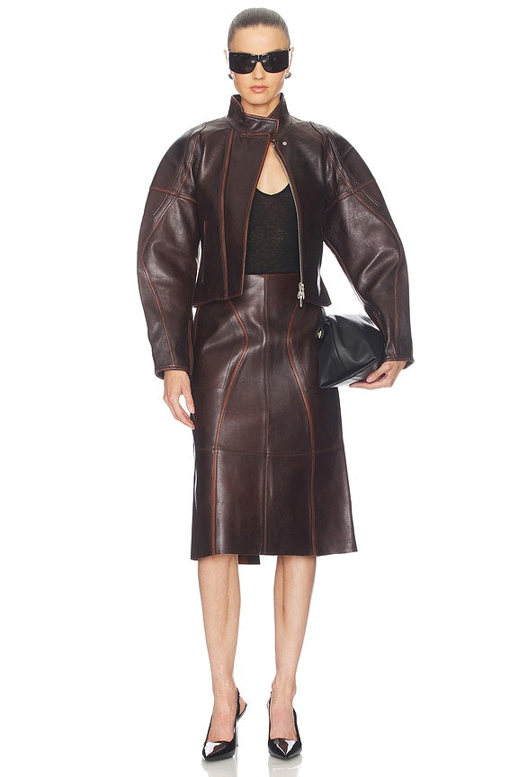 Leather Saddle Skirt