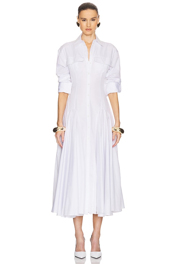 Godet Shirt Dress