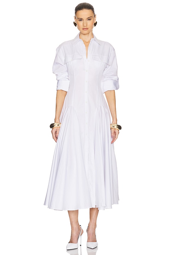 Godet Shirt Dress
