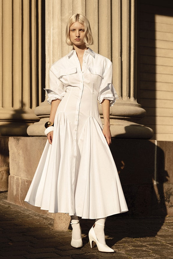 Godet Shirt Dress