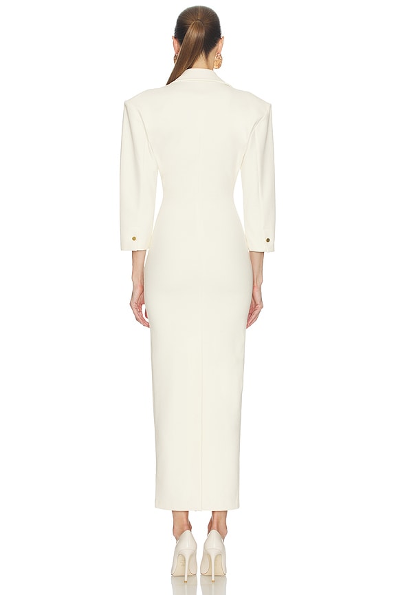 The Margaux Polo Dress in Thick Crepe