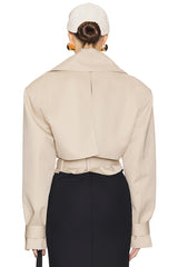 Oversized Cropped Trench