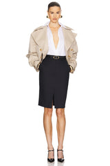 Oversized Cropped Trench