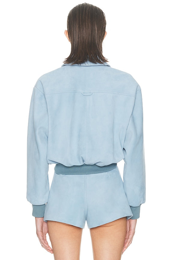 The Suede Zip Bomber