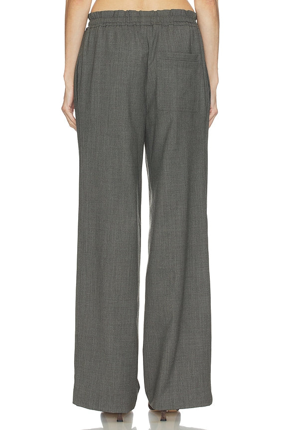 Wool Blend Drawcord Trousers