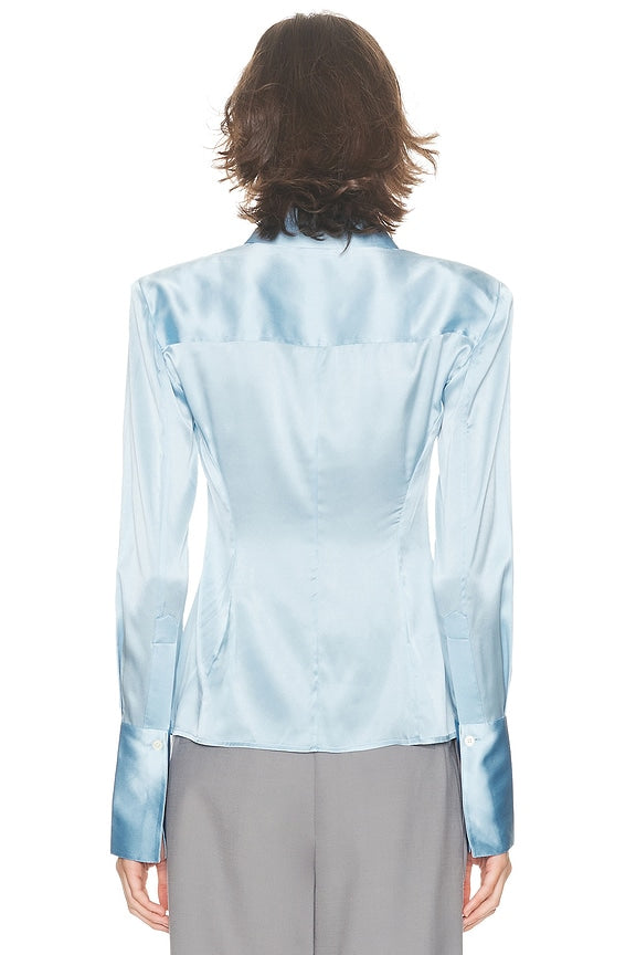 The Silk Charmeuse Shirt