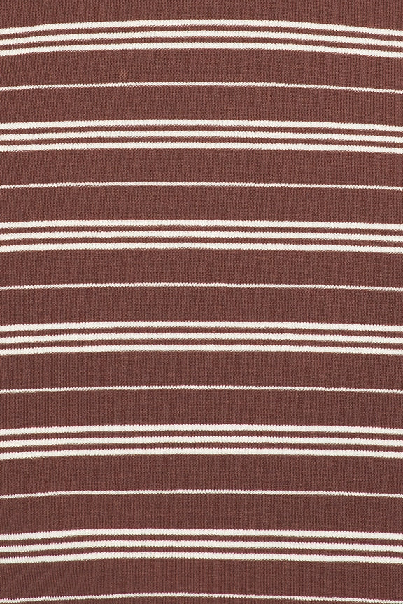 The Rib Long Sleeve Tee in Stripe