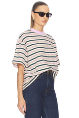 The Boxy Tee in Stripe