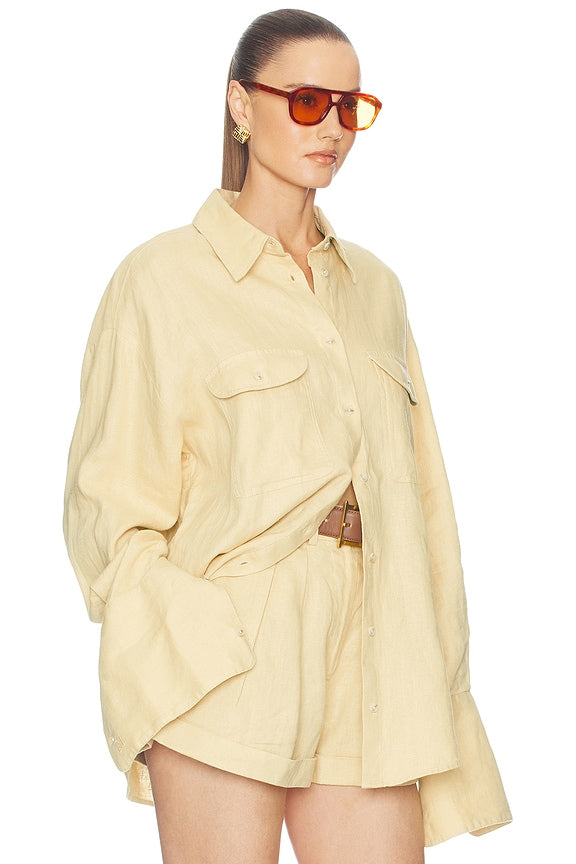 Washed Linen Shirt