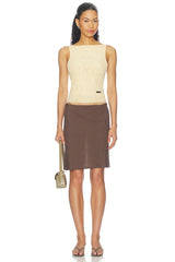 Double Layer Sleeveless Mesh Top