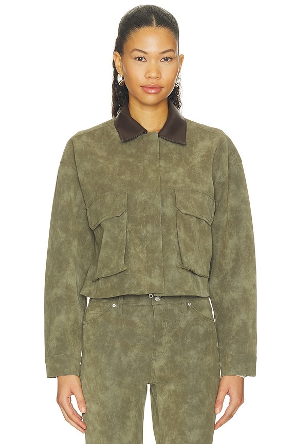 Faux Suede Chore Jacket