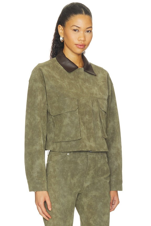 Faux Suede Chore Jacket