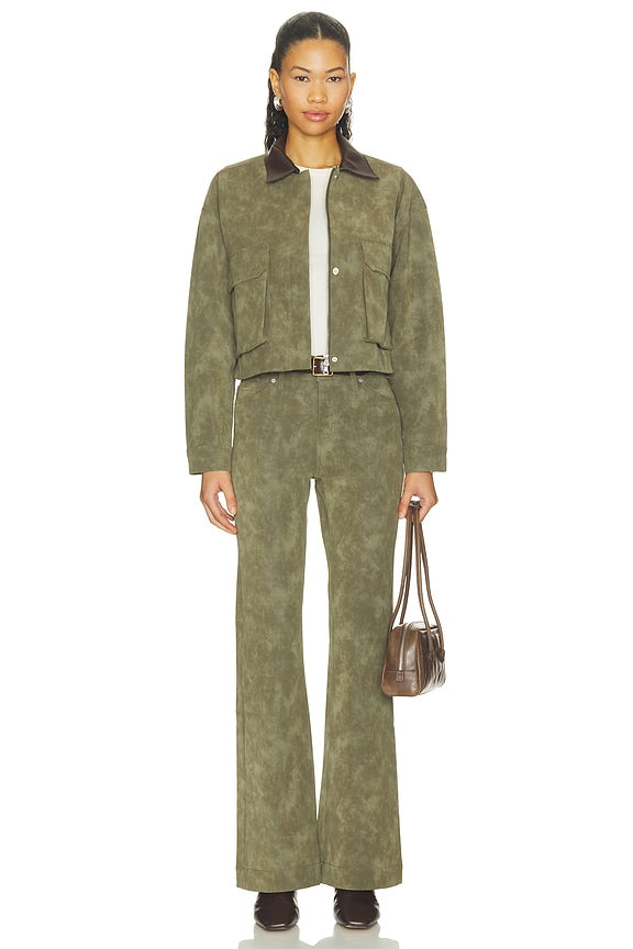 Faux Suede Chore Jacket