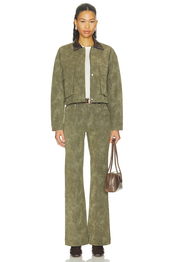 Faux Suede Dani Flare Pants