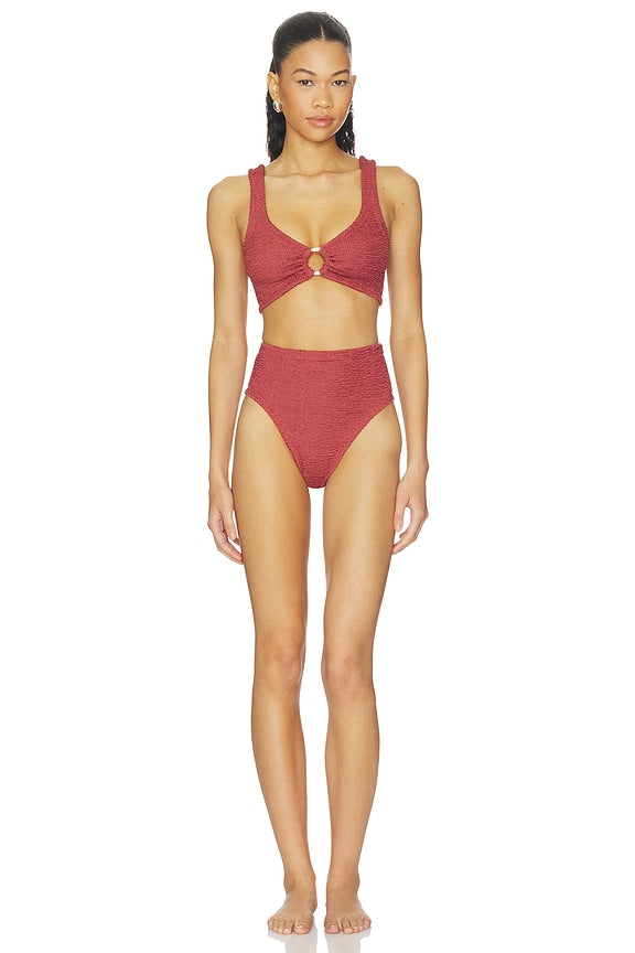 Nadine Bikini Set With Gold Hoop