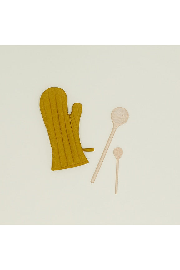 Simple Linen Oven Mitt