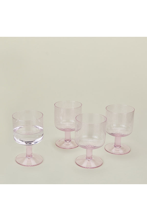 Simple Seeded Glassware Set Of 4