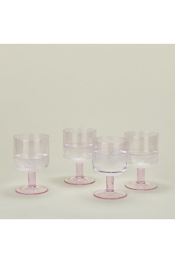 Simple Seeded Glassware Set Of 4